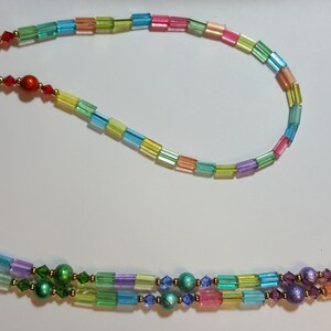 Fun and Funky Rainbow Eyeglass Chain Holder