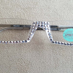 NEW STYLE Sassy Reading Glasses Silver Crystals 1 Pair All Strengths Available  READERS