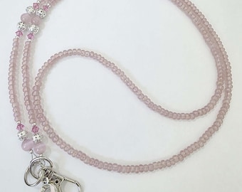 BREAST  CANCERI Awareness  Id Badge Holder Lanyard, FOB Pink Ribbon  Donation