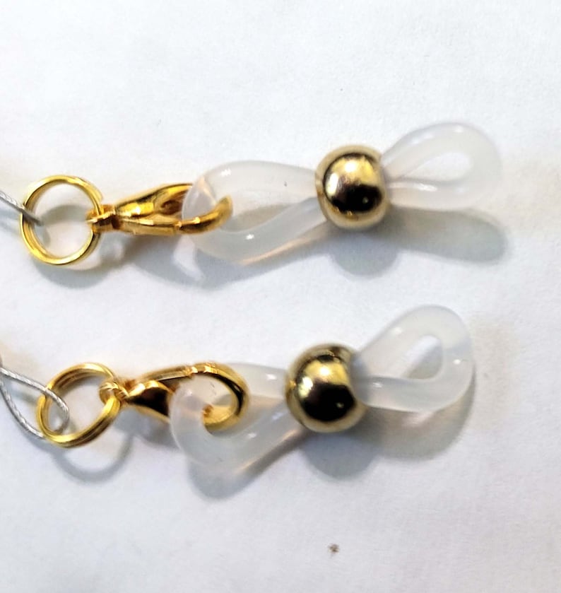 Shimmering Brown Tigereye Tortoise Shell Crystal Eyeglass Chain Holder 25% off imagem 2