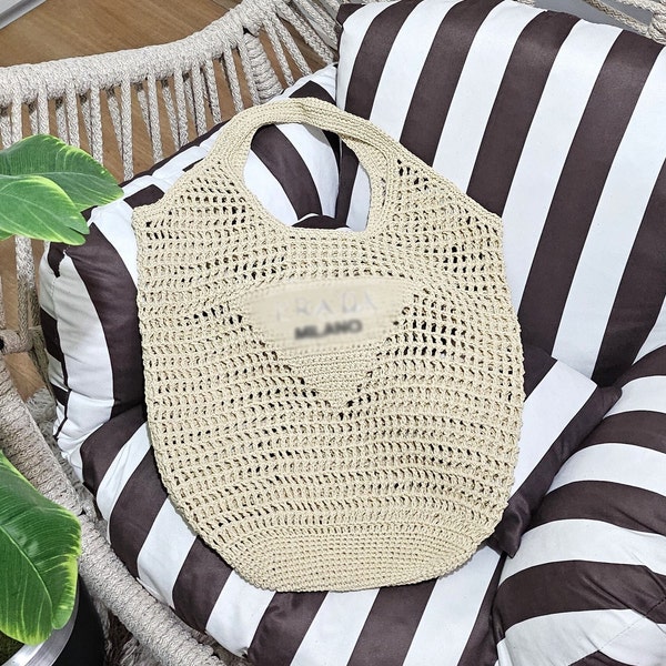 Raffia bag, Crochet Raffia Bag, Raffia Tote Bag, Basket Straw Bag, Tote bag, Summer Bag, Travel bag, Mom Bag,Mesh Bag,Beach Bag, Women bag