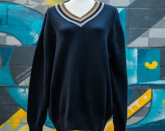 Men's Vintage Navy Blue Great Northwestern Sweater Size L