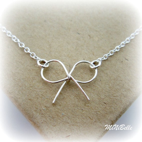 etsy bow necklace