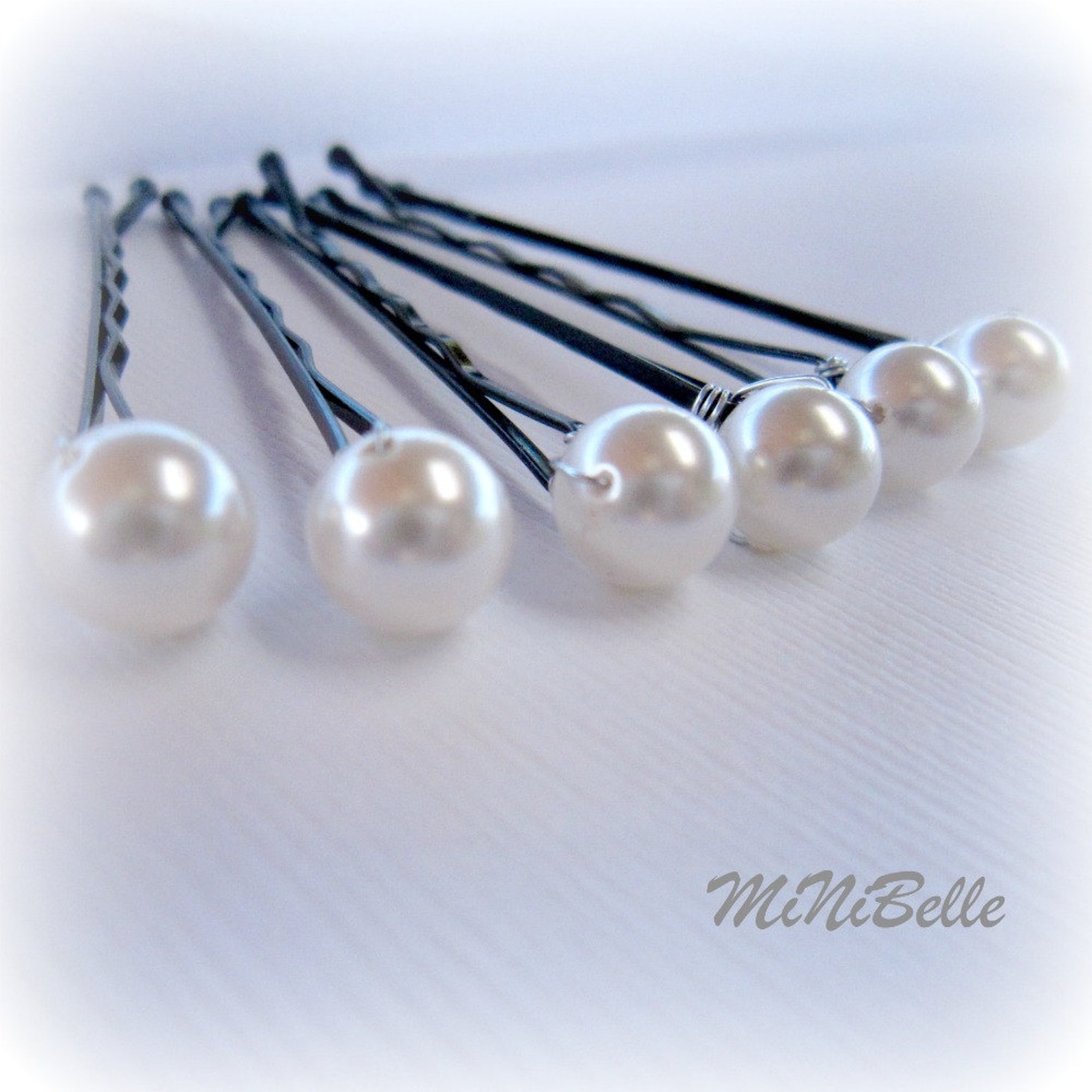 Bridal Pearl Hair Pins. White Pearl Hair Pins. 6 Pearl Wedding Etsy