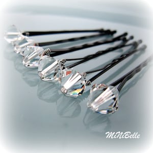 Crystal Bridal Hair Pins. Bridal Hair Pins. Crystal Hair Pins. Wedding Hair Pins. Prom Hair Pins. Set of 6