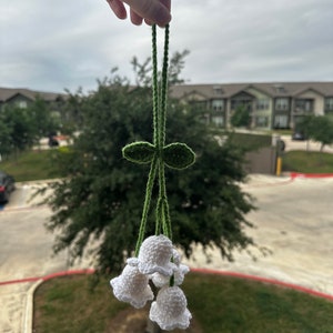 Car Accessories; Lilly of the Valley Hanging Plant