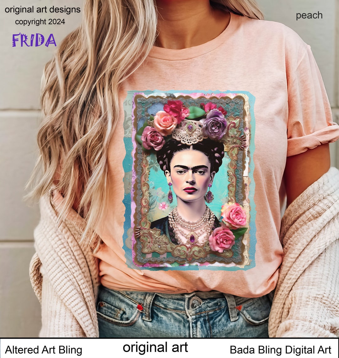 Frida Kahlo T-shirts Frida Kahlo T-shirt Original Art Frida Gift ...