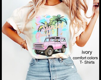 Sunset Chaser T-Shirt, Retro Beach t-shirts, Surfing shirts Beach Vacation T-shirts Beach t-shirts comfort colors shirts oversized t-shirts