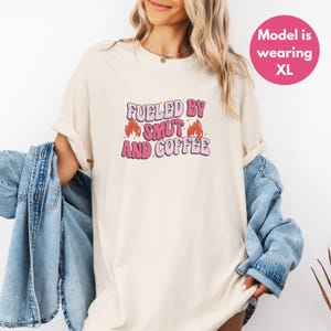 Smut Book Lover Shirt Spicy Books Reader Tshirt Smut and Coffee Booktok Merch Book Club shirt for Spicy Romance Lover Gift for Bookworm