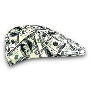Custom Handmade Money Cotton Jeff Cap, Ivy Cap, Driving Cap for Men, Women, and Children - Handmade Custom Hats