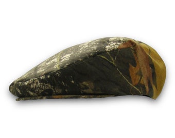 Gorra plana personalizada hecha a mano en tela de camuflaje Mossy Oak - Jeff Hat, gorra Ivy, gorra de conducir