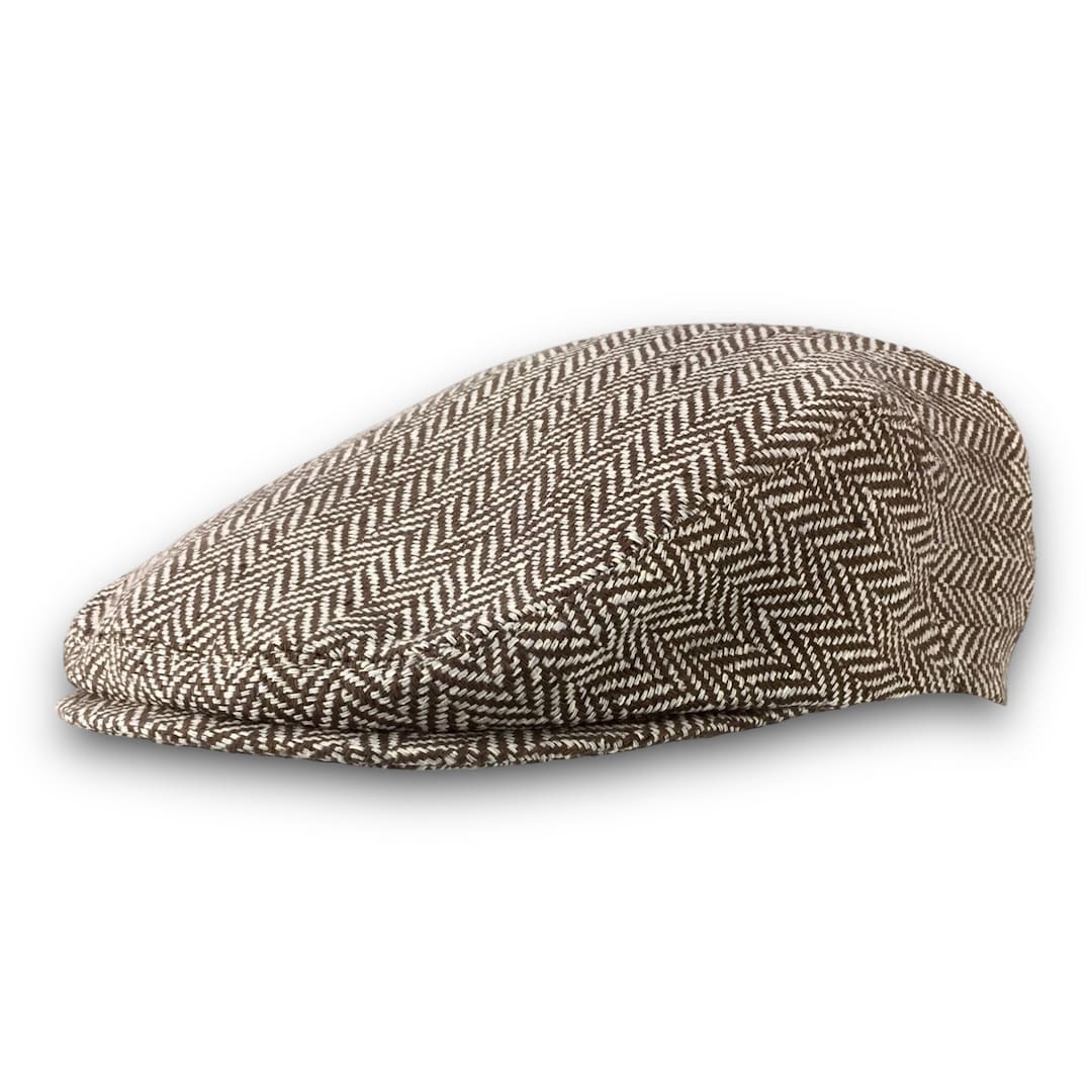 Handmade Cap Custom Handmade Jeff Cap Flat Cap Driving Cap for Men in Tan Brown ...