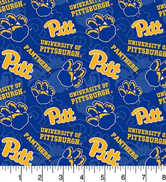 Custom Made to Order Jeff Cap Handmade in Officially Licensed Pitt University of Pittsburgh Logo Print Cotton Jeff Cap