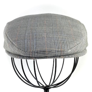 Glen Plaid Wool Flat Jeff Cap Ivy Driving Cap Custom - Etsy