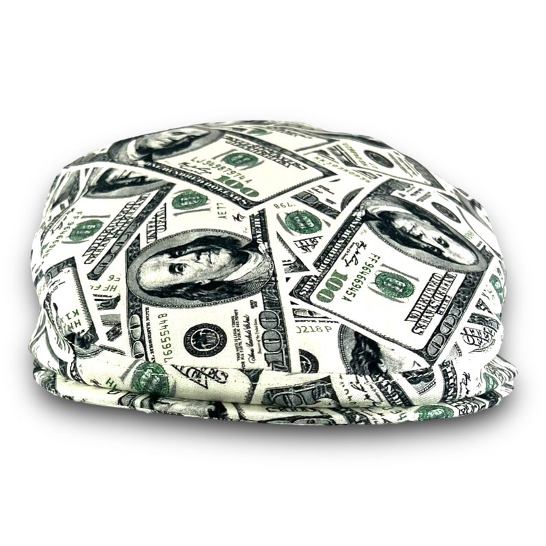 Custom Handmade Money Cotton Jeff Cap, Ivy Cap, Driving Cap for Men, Women, and Children Handmade Custom Hats image 3