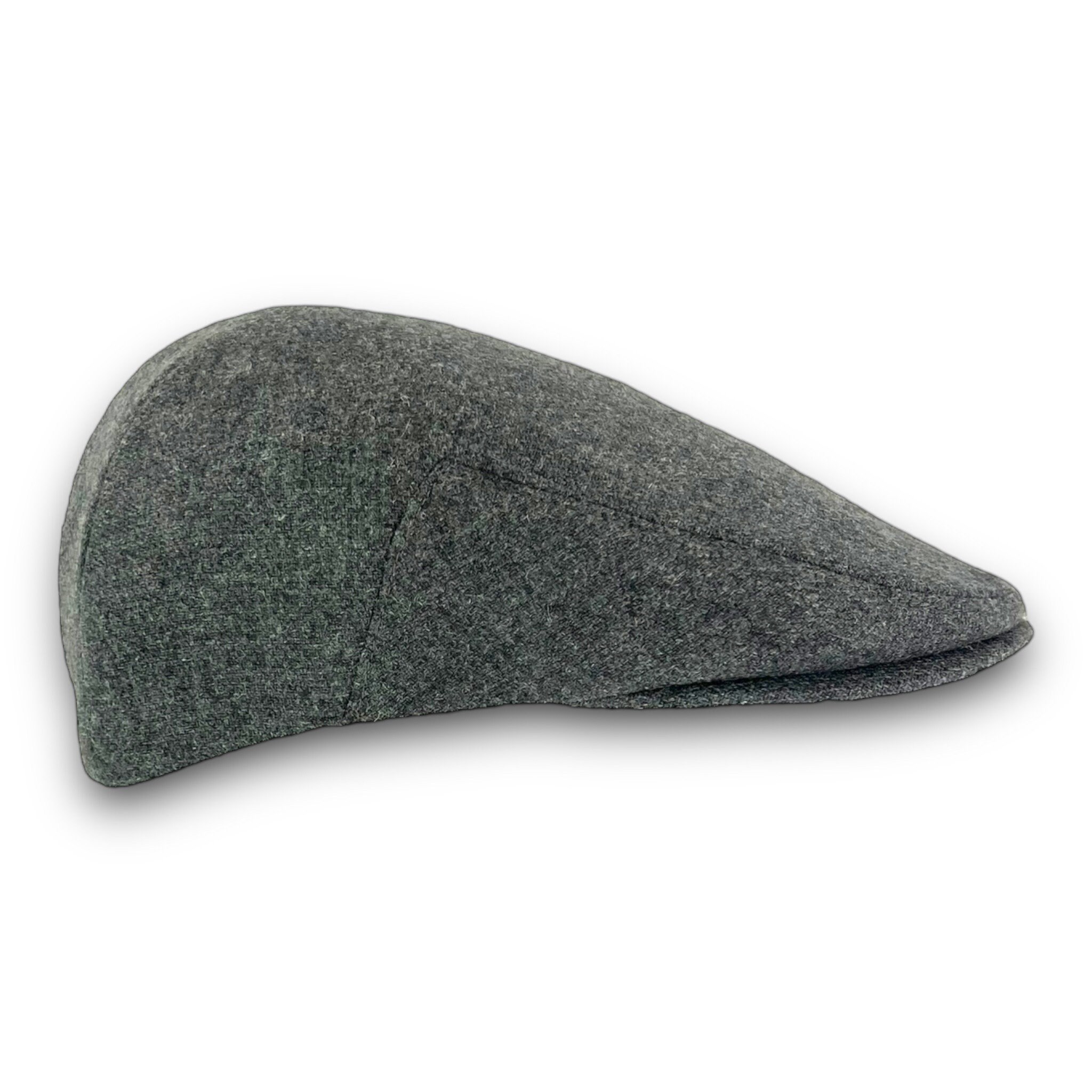 Custom Handmade Medium Gray Wool Jeff Cap - Etsy