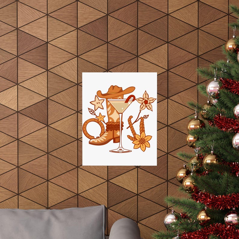 Modern Western Cocktail Icon | Art Print | Wall Decor image 20
