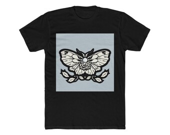 Camiseta con estampado de polilla celestial de estilo gótico romántico / Camiseta unisex