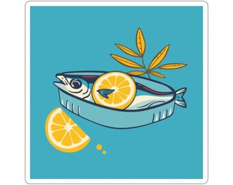 Mediterranean Sardine Club | Vinyl Sticker | Weatherproof