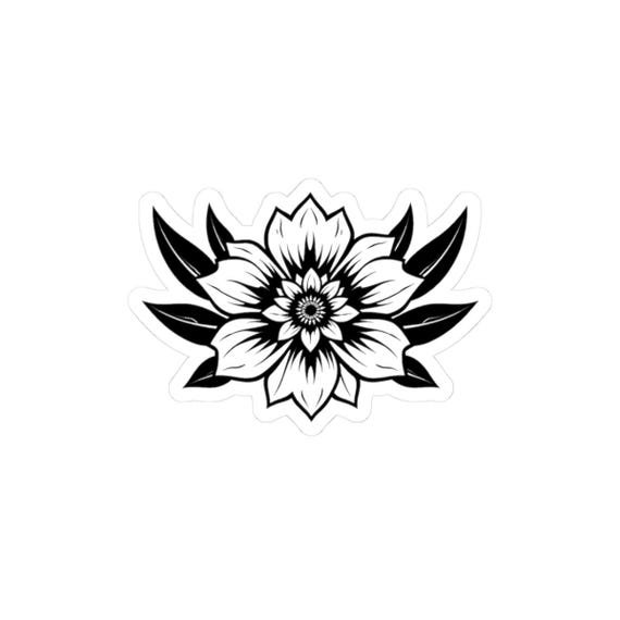 Flower Sticker, Flower Vinyl Sticker, Aesthetic…