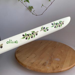 Olive Motif Serving Bowl | Made in Italy | Elegant Ceramic Dish | Mediterranean Diet Inspired | Italian Craftsmanship