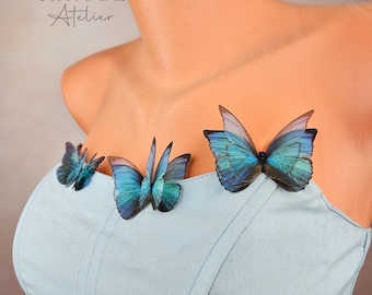 Grandi Fermagli Per Capelli A Forma Di Farfalla, Opachi, 13 Cm, Per Capelli Lunghi E Spessi, Accessori Per Donne E Ragazze, 4 Pezzi - Foto 3