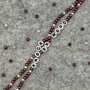 Showgirl Knock on Wood Bracelet, Customized Taylor Theme Gift for Daughter or Friend,  Personalized Party Favor