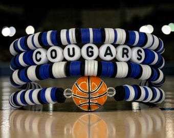Gepersonaliseerde BYU-basketbalarmband stapelcadeau voor cougars Game Day Watch Party