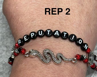 Reputation Bracelet Christmas Gift Snake Earrings Stocking Stuffer Red Black Snake Serpent Bracelet Gift