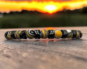 Hematite Bracelet Gift Howlite Tiger Eye for Men or Women