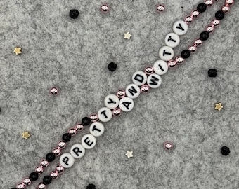 Showgirl Bracelet Pretty and Witty Lyric Customized Gift When You Know Make Your Own Sunshine Failure Brings You Freedom