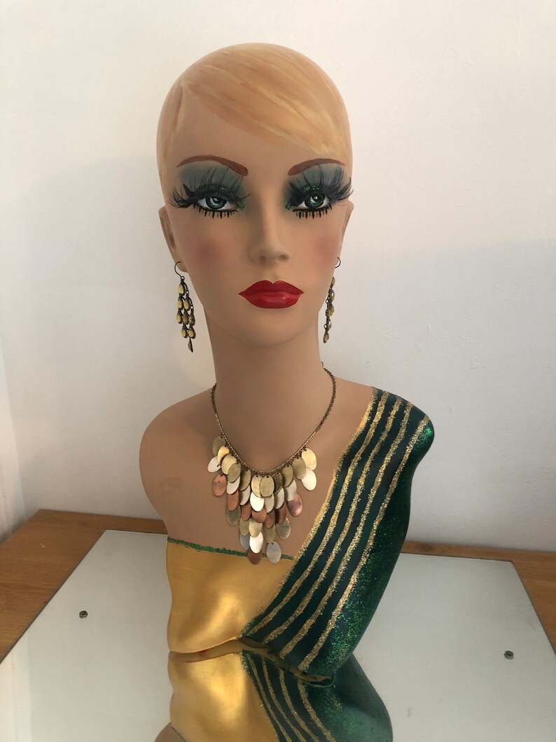 Hand Painted Refurbished Mannequin Head and Shoulders. Etsy UK