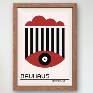 Bauhaus Mid Century Modern Print, Home deco, Arte geométrico de la pared, Cartel de calidad del museo, Minimalista, Art déco abstracto, Retro Deco, Idea de regalo