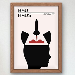 Bauhaus Mid Century Modern Print, Home deco, Arte geométrico de la pared, Cartel de calidad del museo, Minimalista, Art déco abstracto, Retro Deco, Idea de regalo