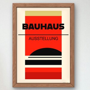 Bauhaus Mid Century Modern Print, Home deco, Arte geométrico de la pared, Cartel de calidad del museo, Minimalista, Art déco abstracto, Retro Deco, Idea de regalo