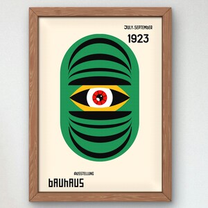 Bauhaus Mid Century Modern Print, Home deco, Arte geométrico de la pared, Cartel de calidad del museo, Minimalista, Art déco abstracto, Retro Deco, Idea de regalo
