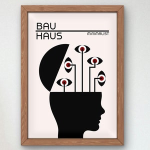 Bauhaus Mid Century Modern Print, Home deco, Arte geométrico de la pared, Cartel de calidad del museo, Minimalista, Art déco abstracto, Retro Deco, Idea de regalo