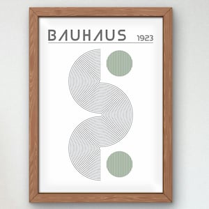Bauhaus Mid Century Modern Print, Home deco, Arte geométrico de la pared, Cartel de calidad del museo, Minimalista, Art déco abstracto, Retro Deco, Idea de regalo