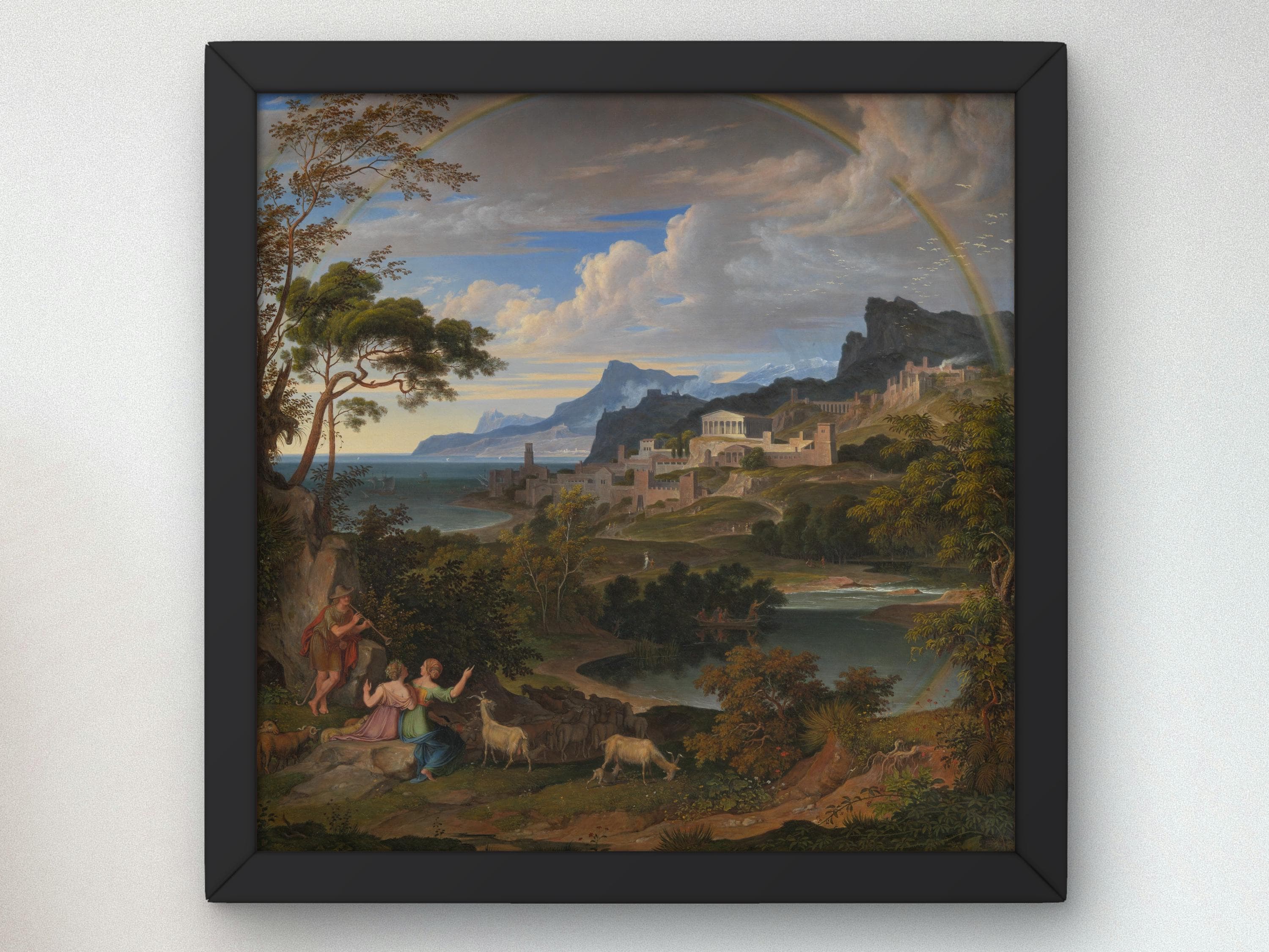 Heroic Landscape With Rainbow by Joseph Anton Koch 1824 Art Print