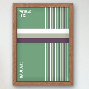 Bauhaus Mid Century Modern Print, Home deco, Arte geométrico de la pared, Cartel de calidad del museo, Minimalista, Art déco abstracto, Retro Deco, Idea de regalo