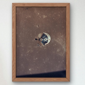Apollo 11 Command and Service Modules Photographed from the Lunar Module in Orbit by Publisher NASA 1969 Poster Print Moon Landing