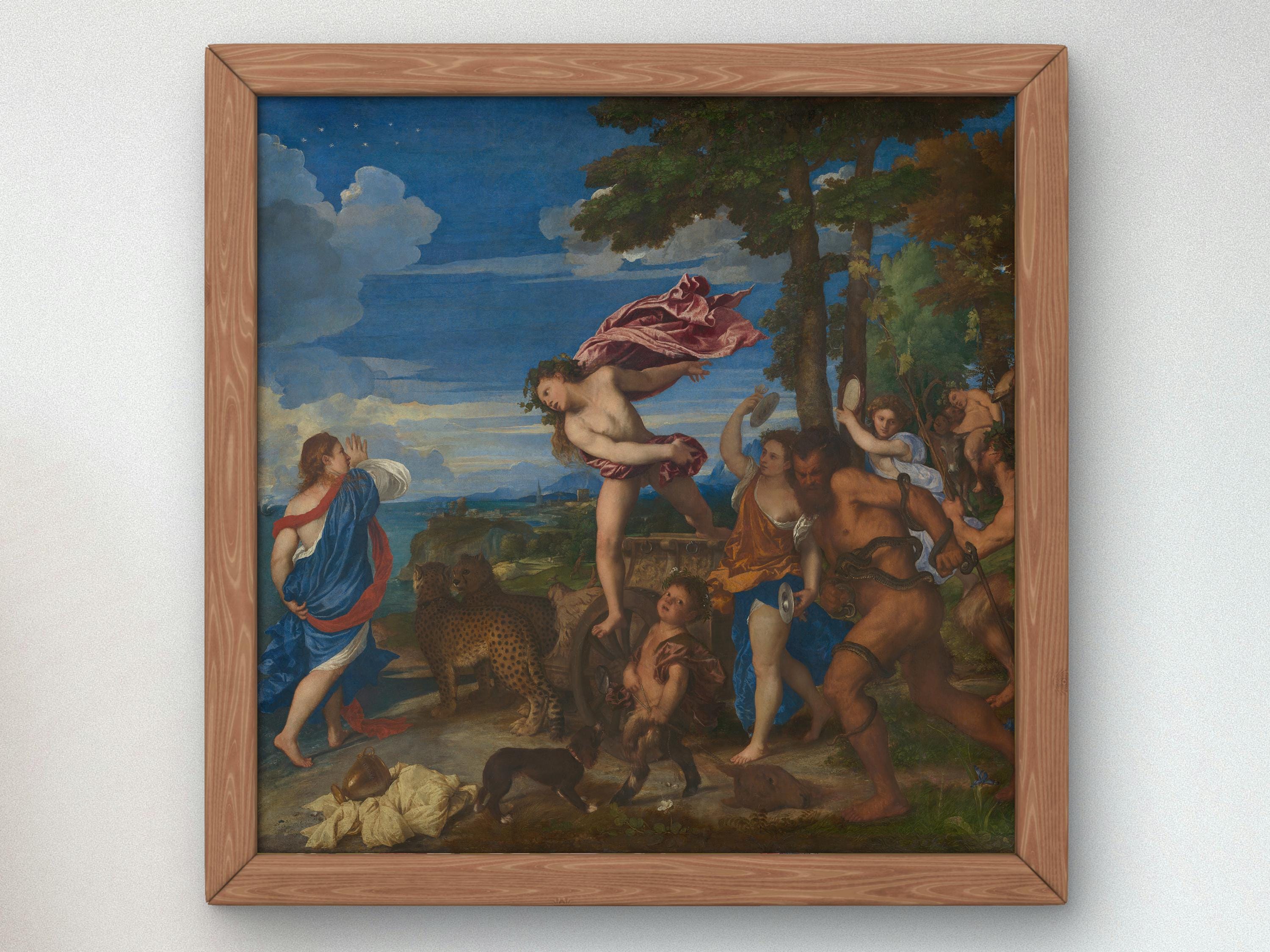 Bacchus and Ariadne by Titian 1520, Museum Quality Print