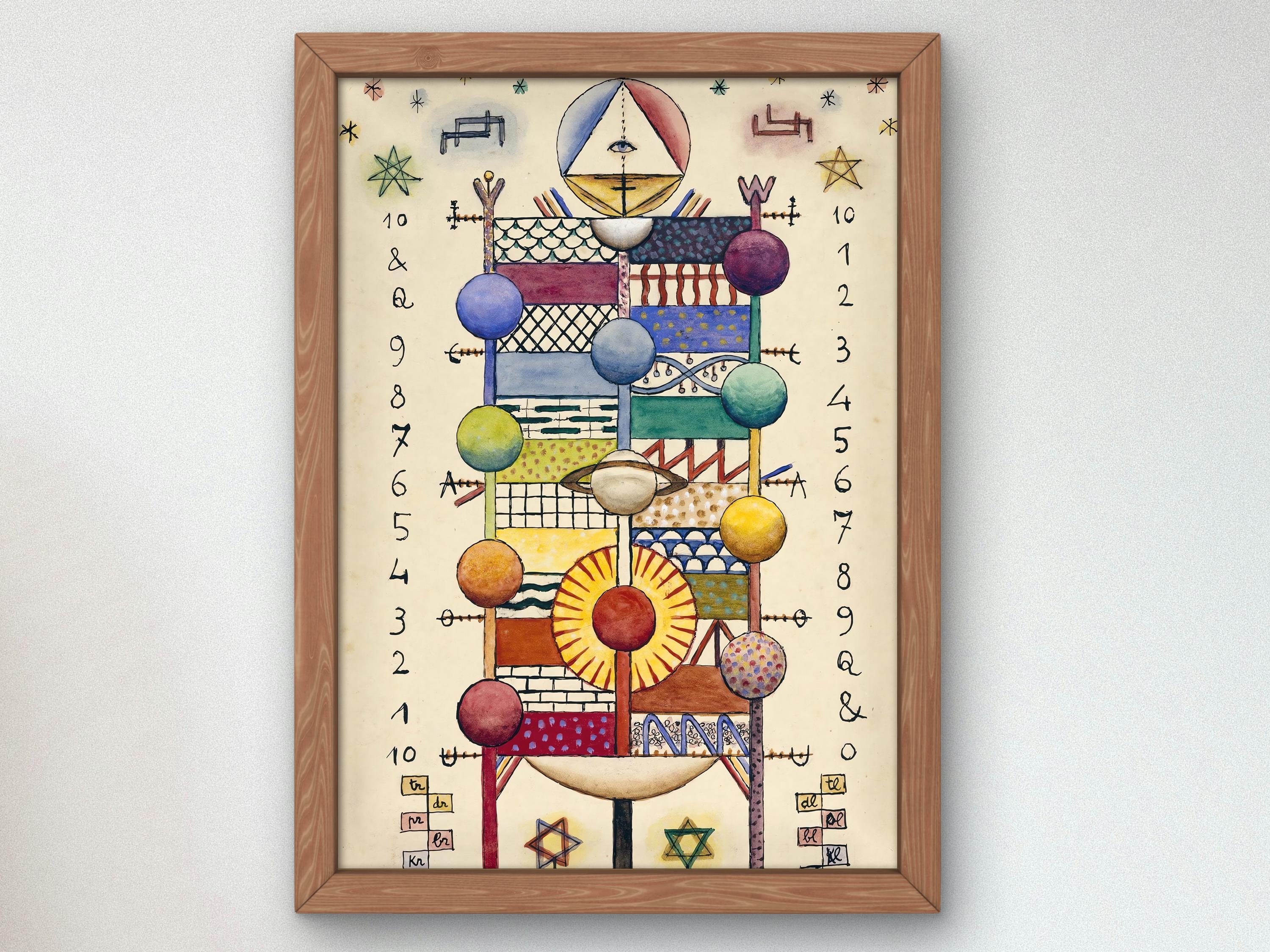Pan Tree by Xul Solar 1954, Museum Quality Print, Modern