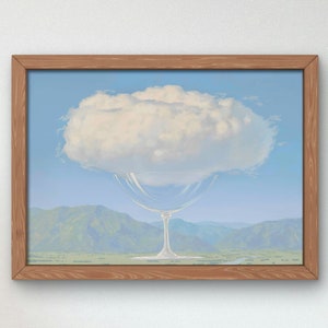 Impressão artística The Sensitive Cord de René Magritte 1960, pôster da galeria de arte de qualidade do museu, arte de parede, decoração de casa elegante e elegante, surrealismo