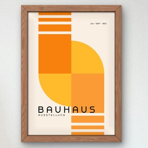 Bauhaus Mid Century Modern Print, Home deco, Arte geométrico de la pared, Cartel de calidad del museo, Minimalista, Art déco abstracto, Retro Deco, Idea de regalo