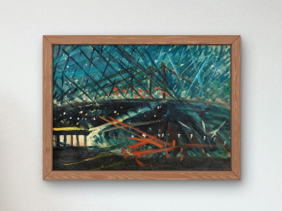 ブルックリン橋の夜景 by Joseph Stella 1918 美術館品質のプリント