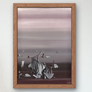 Equal Force von Yves Tanguy 1935, Ölgemälde in Museumsqualität, Surrealismus-Kunst, modernes Wandkunst-Druckposter für Zuhause