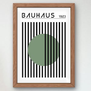 Bauhaus Mid Century Modern Print, Home deco, Arte geométrico de la pared, Cartel de calidad del museo, Minimalista, Art déco abstracto, Retro Deco, Idea de regalo
