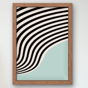 Bauhaus Mid Century Modern Print, Home deco, Arte geométrico de la pared, Cartel de calidad del museo, Minimalista, Art déco abstracto, Retro Deco, Idea de regalo