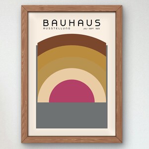 Bauhaus Mid Century Modern Print, Home deco, Arte geométrico de la pared, Cartel de calidad del museo, Minimalista, Art déco abstracto, Retro Deco, Idea de regalo